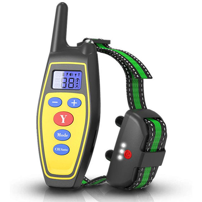 2 in 1  Fernbedienung wasserdichte wiederaufladbare Erziehungshalsband Automatische Anti-Bark
