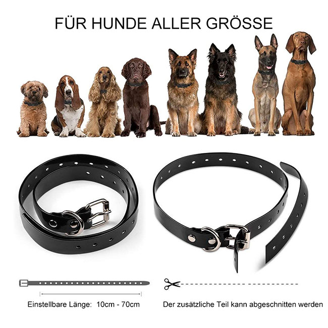 Hundetrainingshalsband mit Walkie-Talkie Fernbedienung Entfernung Bis zu 1000m Für 2 Hunde