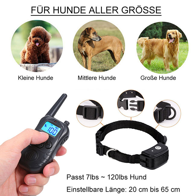 fernbedienung Hundeerziehung Halsbänder aufgeladen und wasserdichte Erziehungshalsband für hunde