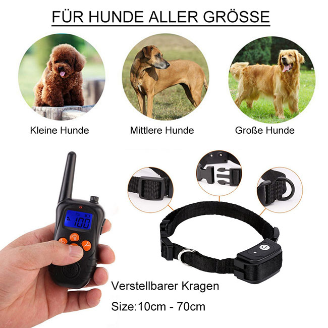 fernbedienung Hundeerziehung Halsbänder aufgeladen und wasserdichte Erziehungshalsband für hunde