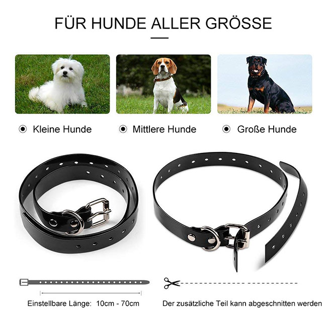 Fernbedienung 600m wasserdichte wiederaufladbare einstellbare Erziehungshalsband fuer Hunde