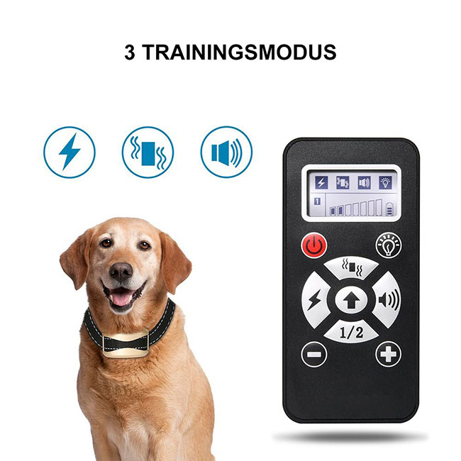 Wasserdichtes wiederaufladbares Anti Bark Remote Hundetrainingshalsband Für 1 Hunde