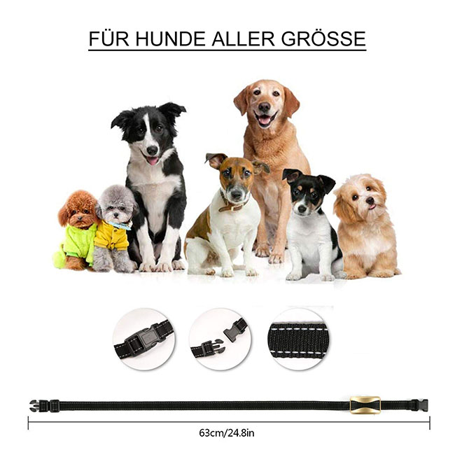 Wasserdichtes wiederaufladbares Anti Bark Remote Hundetrainingshalsband Für 1 Hunde